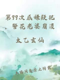 第99次成嫌疑犯，警花老婆崩溃